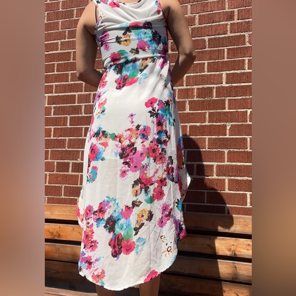 Floral High Low Flowy Dress - Picture 2 of 5